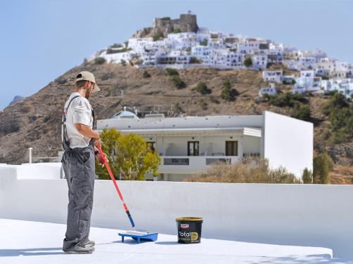 Astypalaia cool roof στεγανωση