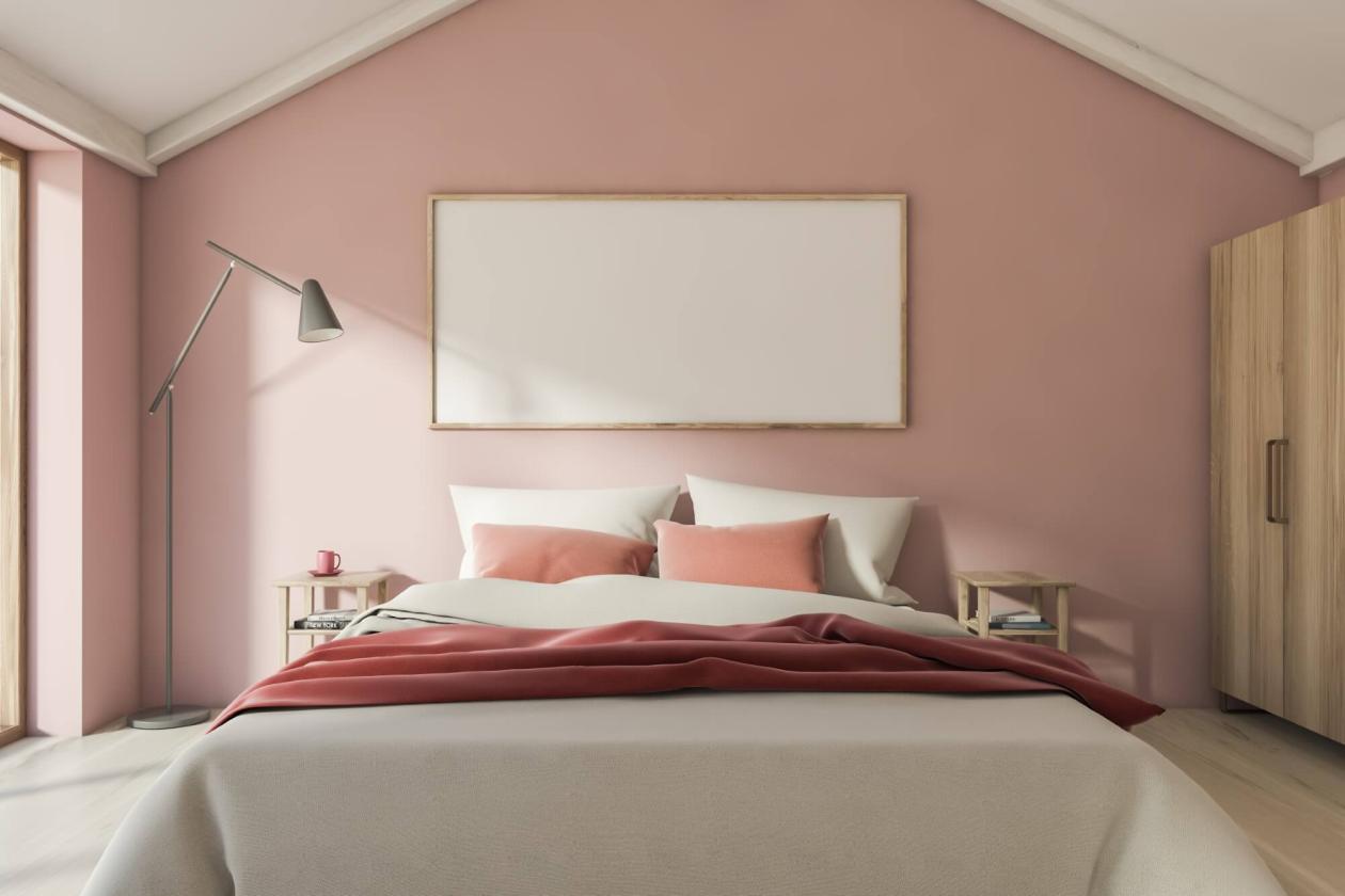 υπνοδωμάτιο με ροζ χρώμα Ruby Tuesday