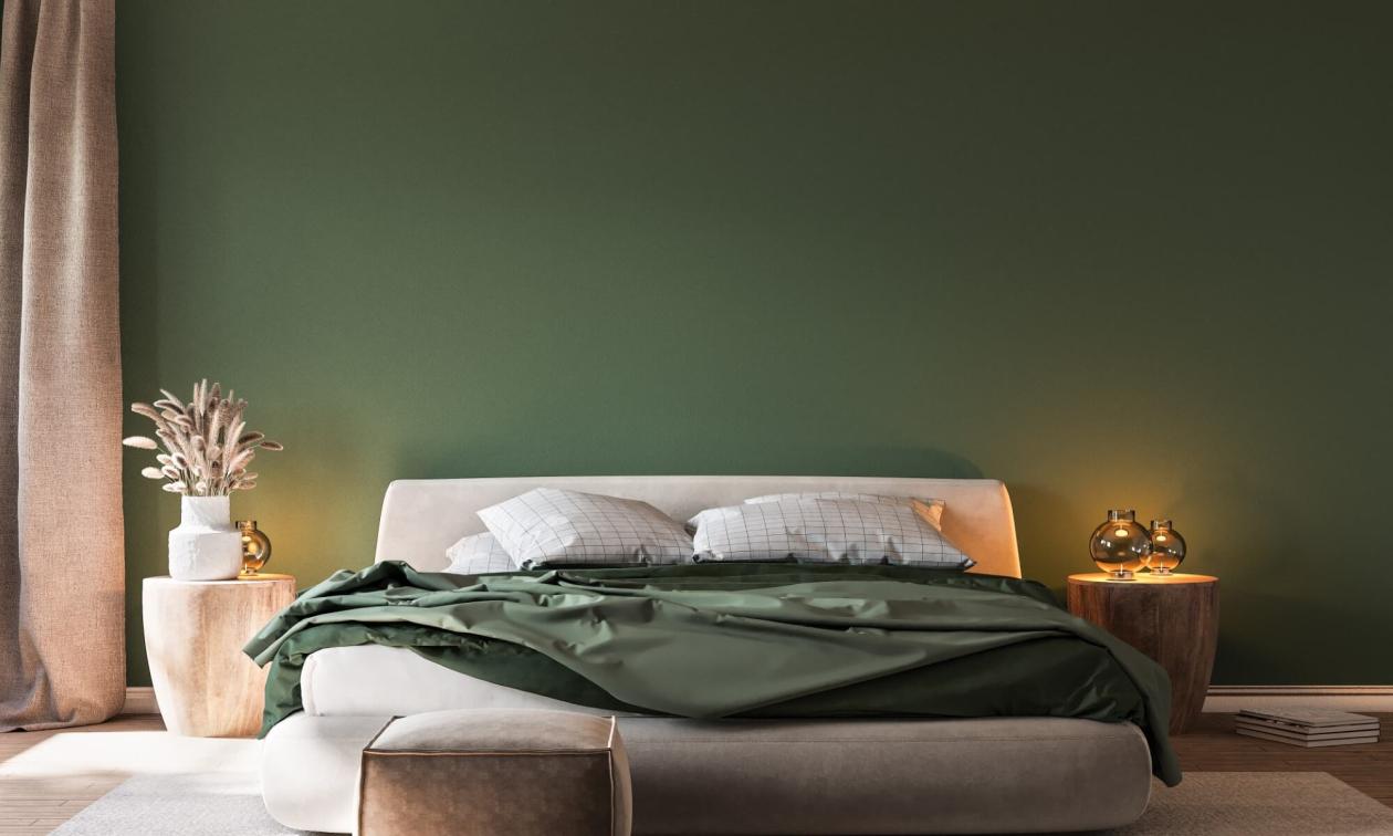 υπνοδωμάτιο με πράσινο χρώμα KR 2145 Western Meadow 