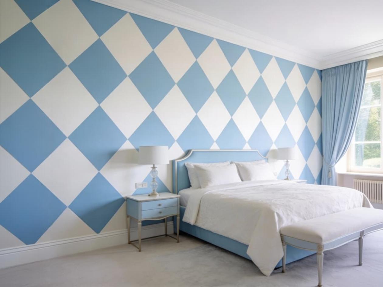 harlequin τεχνοτροπία τοίχου