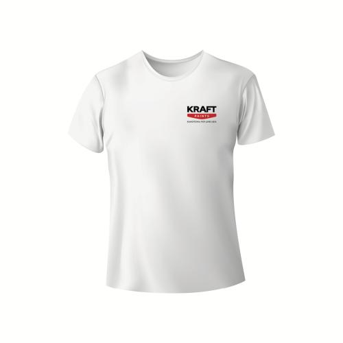 T-Shirt KRAFT Paints Λευκό